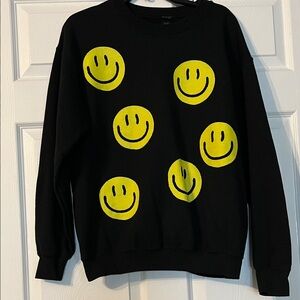 Smiley Face Crewneck Sweatshirt